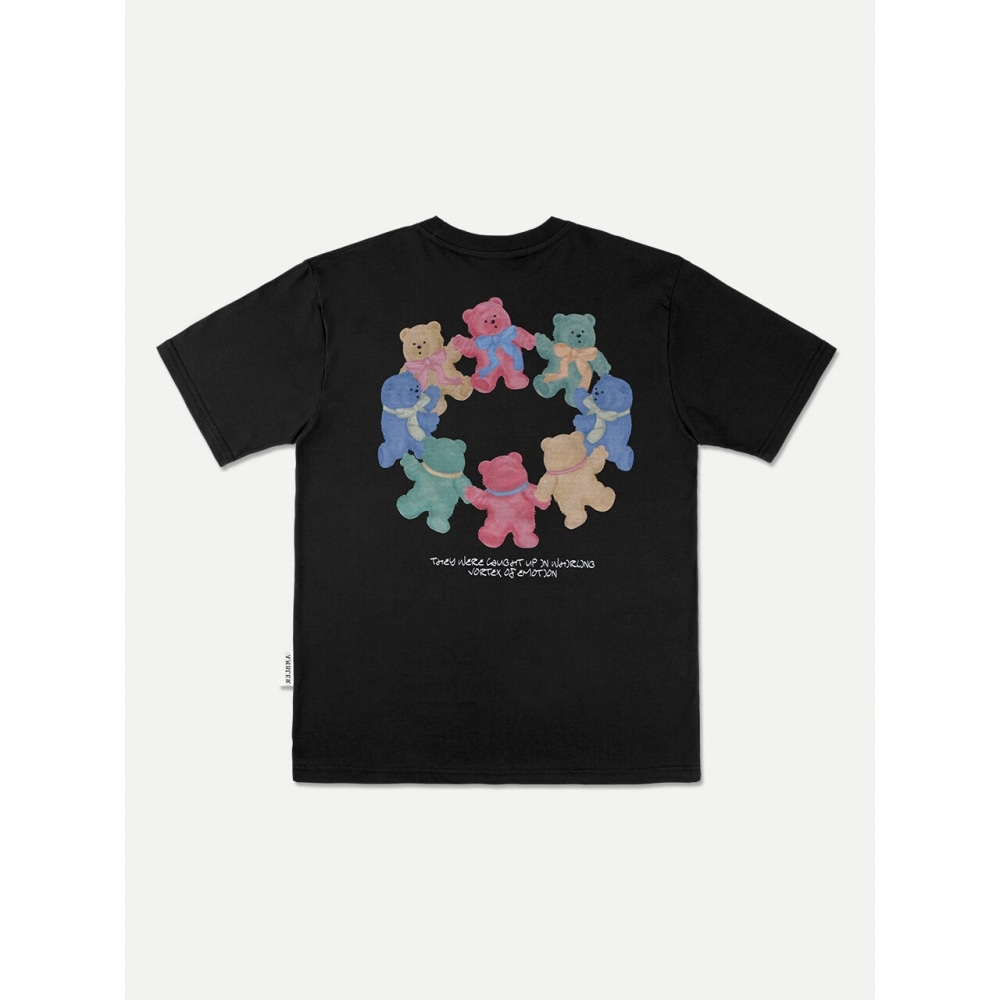 アンブラーラウンド&ダンスオーバーフィットTシャツ AS1112 (ブラック)