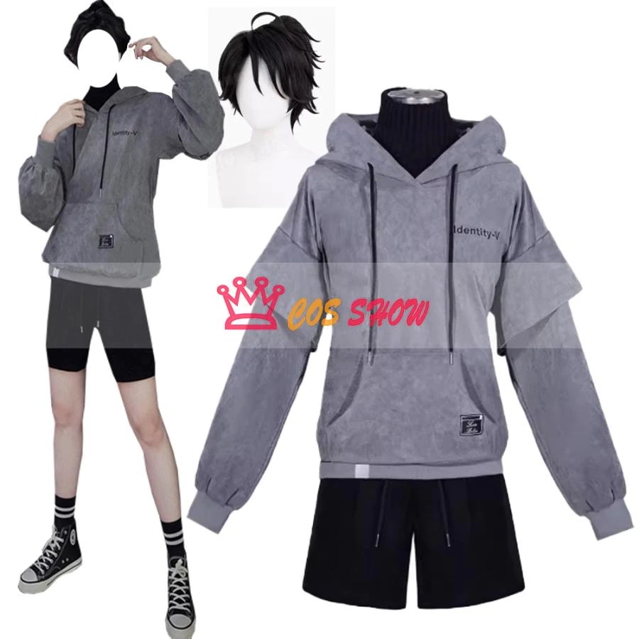 文化祭 ルカ・バルサー ハロウィン Identity イベント 第五人格 パーカー V 学園祭 クリスマス 制服 フード付き服 ステージ 囚人 cosplay仮装 コスプレ衣装 人気商品N0.1