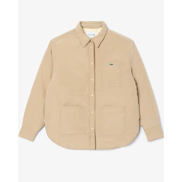 25FW 女性 アウター型 パッド入りシャツ型ジャンパー BF8421-55N 02S(ベージュ)