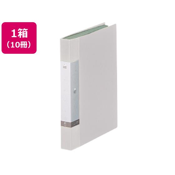 リクエスト クリヤーブック A4タテ 40ポケット 白 10冊 リヒトラブ G3202-0