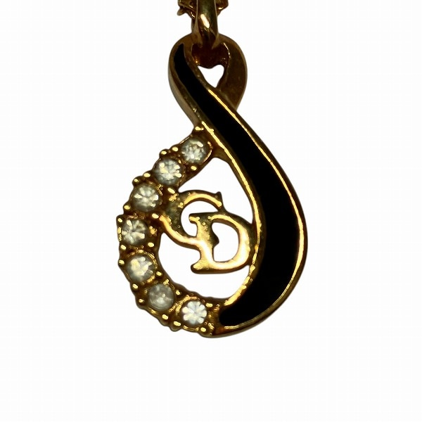 ディオール ゴールド ラインストーン ヴィンテージ ネックレス レディース【中古】 7,455円