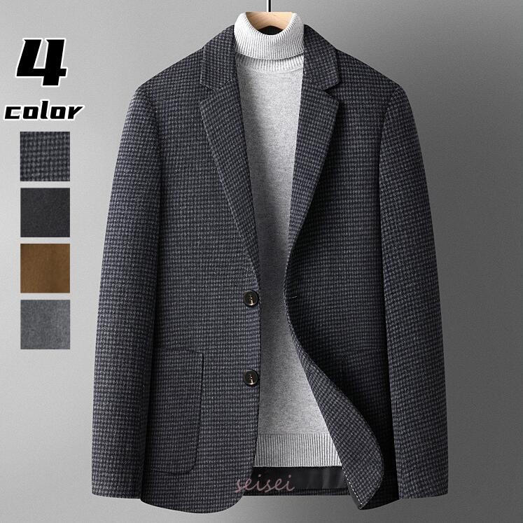 【限定SALE】テーラードジャケット メンズ 長袖 秋冬服 ジャケット テーラード カジュアル 総柄 おしゃれ 快適 ビジネス カジュアル アウター ジャケット