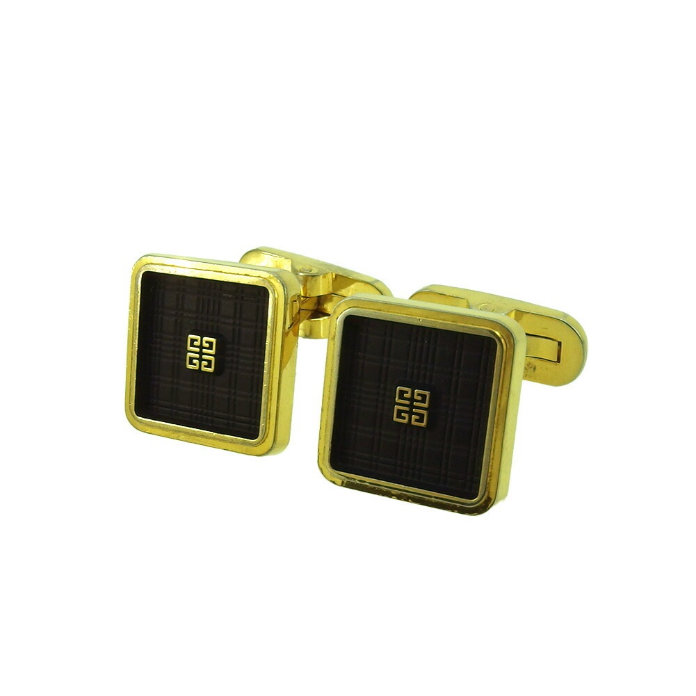 カフス 4Gロゴ スウィヴル式 ゴールド ブラック レディース 中古