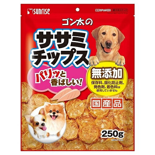 （まとめ買い）ゴン太のササミチップス 250g 犬用おやつ [x3]