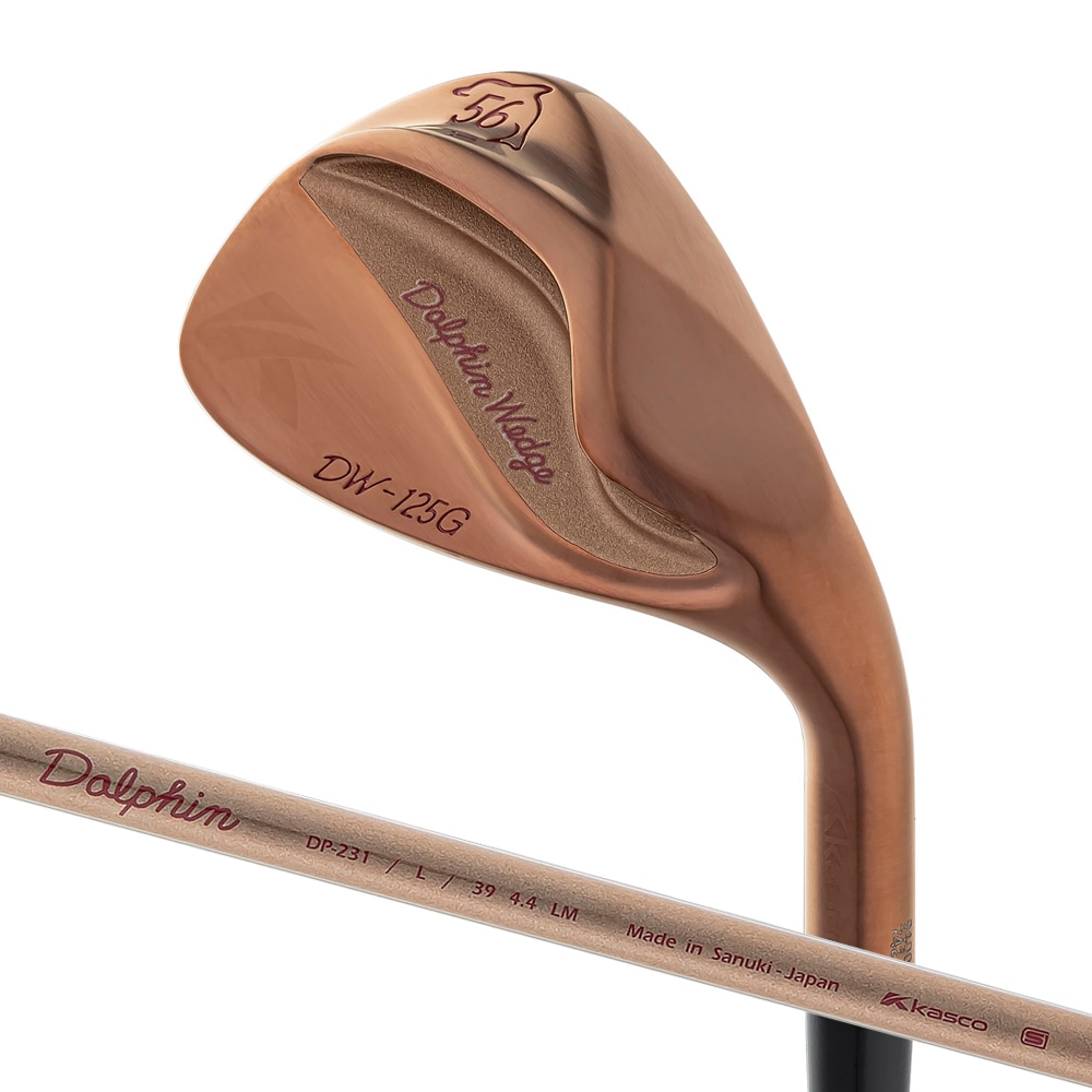 キャスコ DW-125G-PG-56 ドルフィンウェッジ DW-125G PinkGold for LADIES ロフト角：56(セミグースネック)【限定カラー Dolphin DP-231 カーボ
