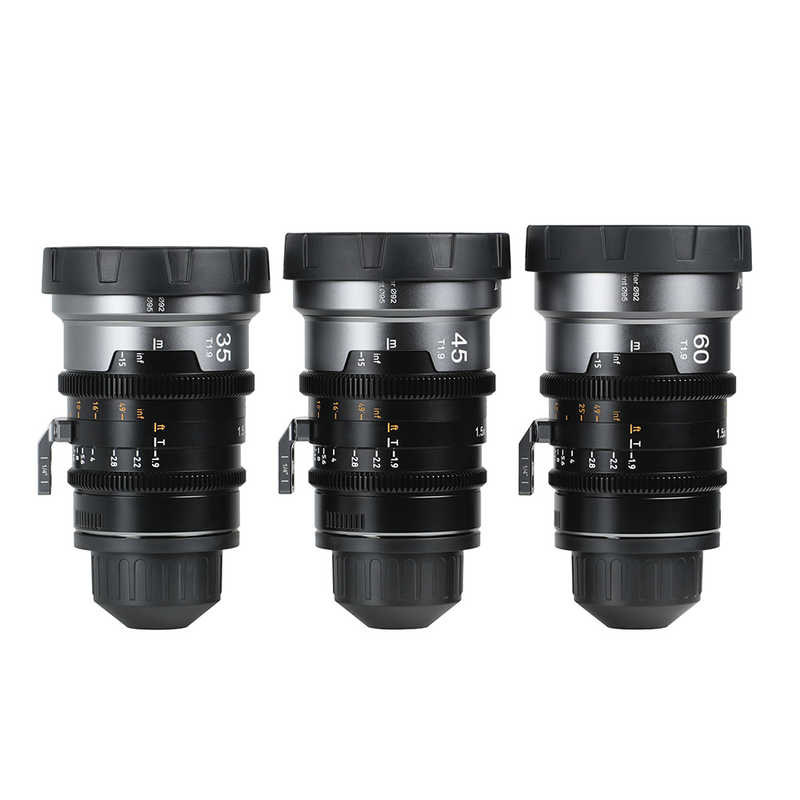 SIRUI　IronStarマウント交換式アナモルフィックレンズ 1.5x Full Frame 3本セット(35/45/60mm) PL/ナチュラルフレア　IRON-3S-N＋292A-JP