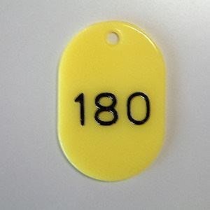 （まとめ買い）番号札 番号入[x小101-200] 黄 CR-BG32-Y 00031262 [x3]