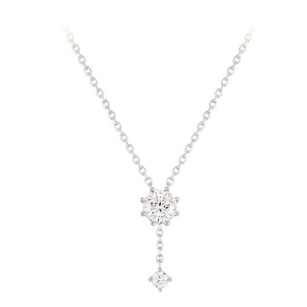 J.ESTINA WHITEMOND ネックレス JJLJNQ1BS302SW420 Silver 925 Rhodium plating Cubic Zirconia Stone white[並行収