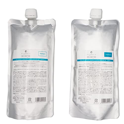 【詰替セット】フローディア シャンプー スプリングリフト 450ml トリートメント 450g 詰め替え デミ レフィル リニューアル品