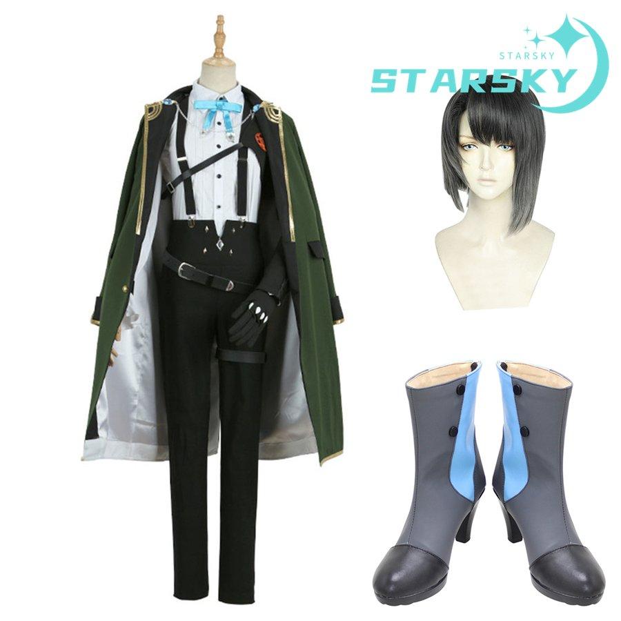 刀剣乱舞 とうらぶ 松井江 まついごう 風　コスプレ衣装　コスチューム　ウィッグ　靴　追加可能　服　ハロウィン　イベント