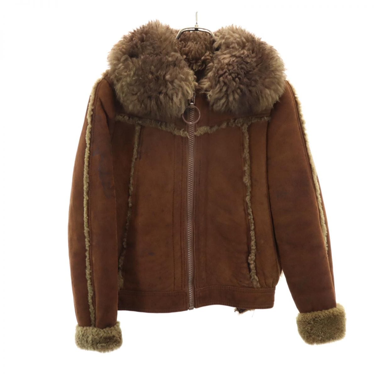 シティ 80s ヴィンテージ ソフトシープ ムートンジャケット 9 ブラウン CITY 羊革 レザー ボア レディース 5,207円
