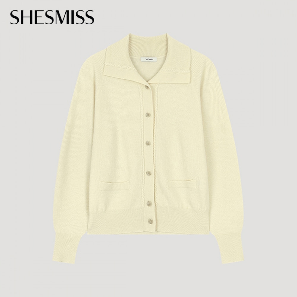 (シーズミス) ウールミックスカラーカーディガン_SSKCDO31040_OT