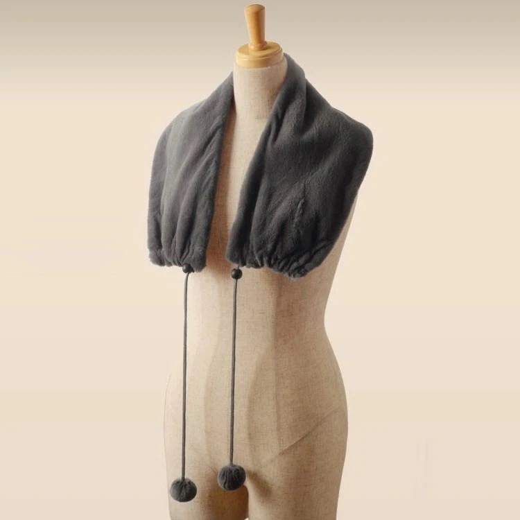 ファーマフラーシェアードミンクマフラー