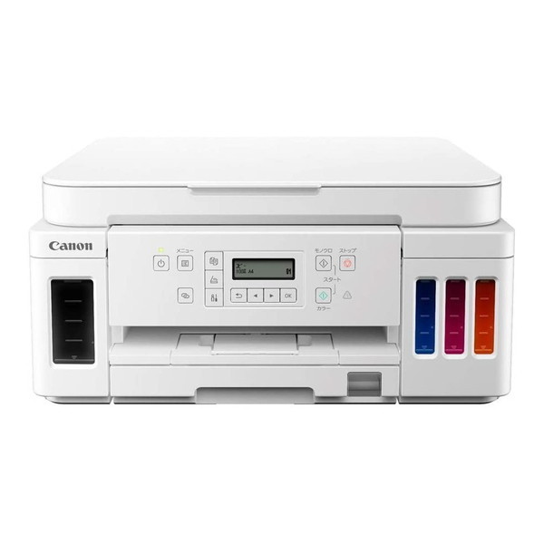 A4インクジェット複合機 特大容量タンク搭載 スキャナ コピー 有線無線LAN対応 G6030WH ホワイト