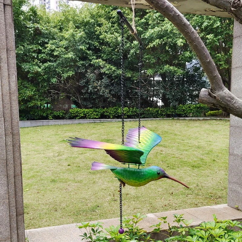 鳥 バード 飛んでいるように見える 揺れる 吊り下げ おしゃれ 屋外 庭 芝生 ガーデニング 置き型 置物 オブジェ モダン インテリア bbq022 6,837円