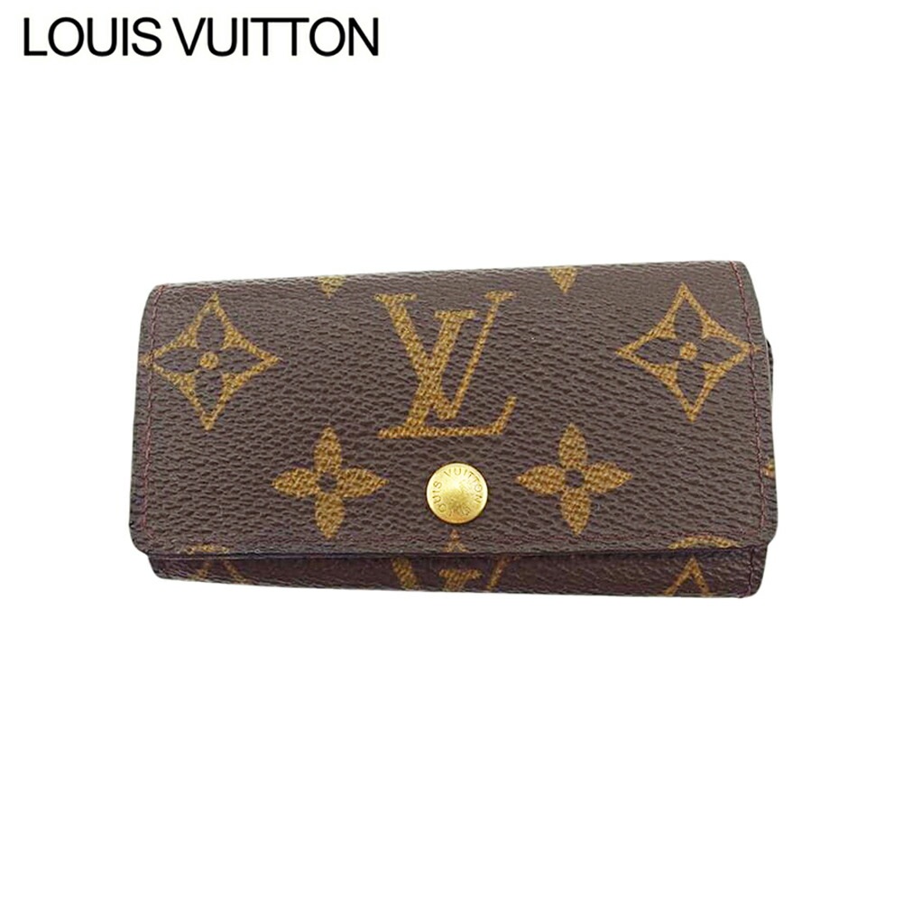 キーケース モノグラム メンズ可 ブラウン 中古