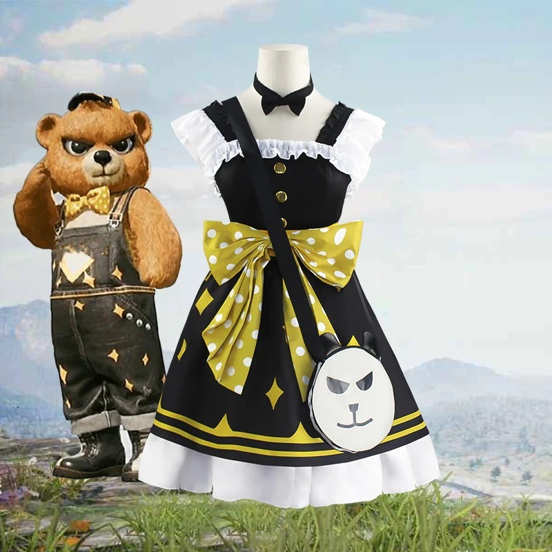 K1418平和エリート服ロマンチックボビーワンピースロマンチックボビーcos服食べるチキンゲームコスプレ衣装