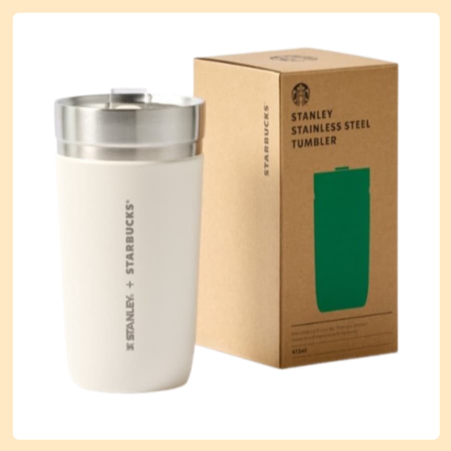 [刻印サービス/STARBUCKS X STANLEY] SS スタンレー クリーム アイスランド タンブラー 473ml