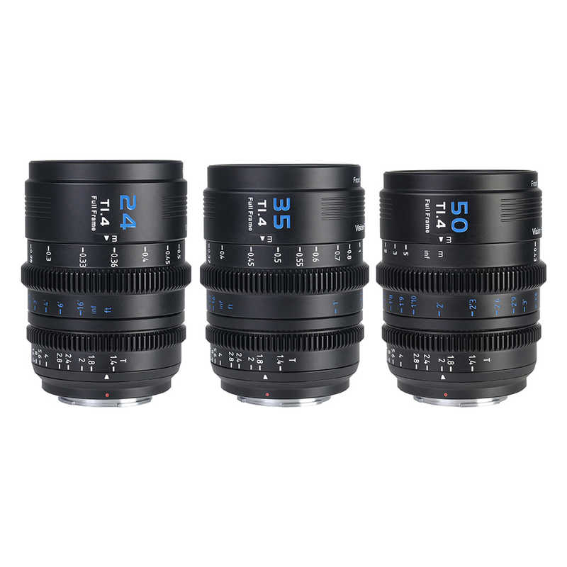シネマレンズ T1.4 Full Frame 3本セット(24mm/35mm/50mm) E/ブラック(L/RF/Z交換マウントアダプター付) ［ソニーE /単焦点レンズ］　VP-1-3B-JP