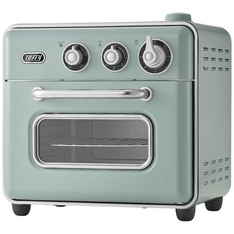 ラドンナ　オーブントースター Toffy ノンフライオーブントースター 1200W グリーン　K-TS5