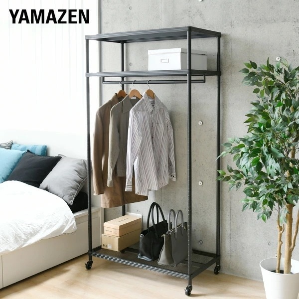 ハンガーラック 幅90.5アーテル MNW-1890CJ(BK)