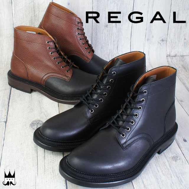 リーガル スタンダード 靴 メンズ ブーツ 日本製 レースアップブーツ 黒 ショートブーツ ショート丈 本革 カジュアル レザー 編み上げ メイドインジャパン 50LR REGAL STANDARDS