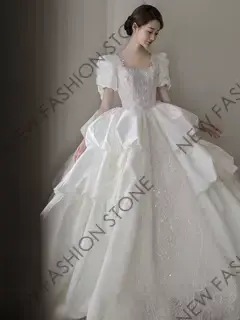 フランス式ウェディングドレス2024新型ウェディングドレス-38 16,214円