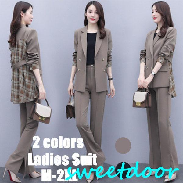 卒業式 服 母 セットアップ パンツスーツ レディース 2点セット 50代ファッション フォーマル セレモニースーツ 秋冬 着痩せ 通勤 20代 30代 40代 50代