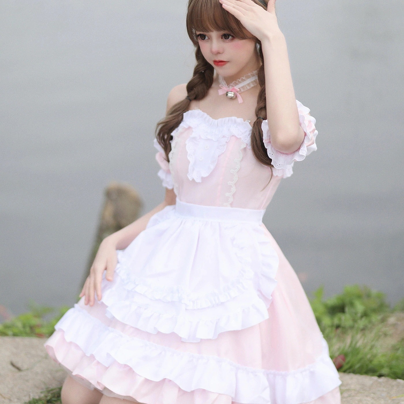 ロリータコスプレ レディース アニメ ロールプレイング メイド ロリータ カフェドレス セクシー メイド服