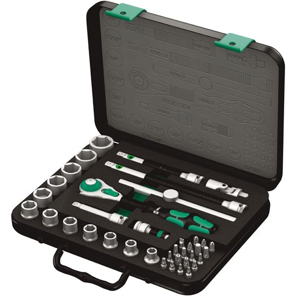 WERA ヴェラ 差込角3/8DR 38点組 ZYKLOP ソケットレンチ セット 003596 工具 ツール DIY 作業工具 道具 レンチ