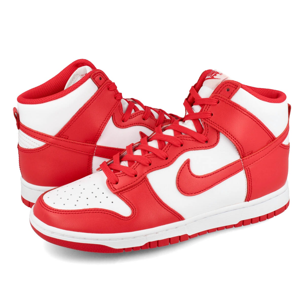 NIKE DUNK HIGH RETRO WHITE/UNIVERSITY RED 【ST JOHNS】