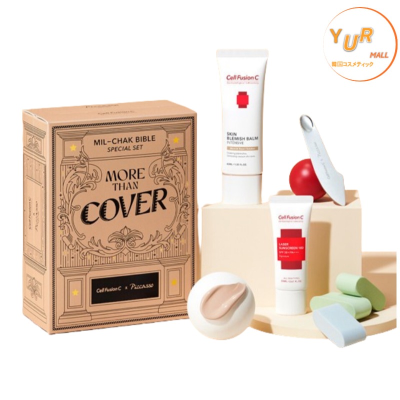 ミル-チャクバイブルスペシャル企画セット (スキンBB 40ml + レーザーサン20ml + スパチュラ 1ea  + フィンガースポンジ 3ea)