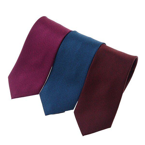 YJ4FF3930_ソリッド組織シルクネクタイ