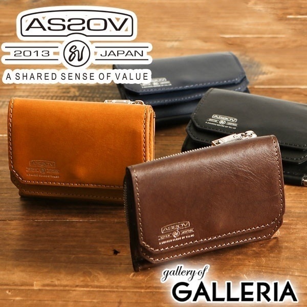 【正規品1年保証】 財布 AS2OV マネークリップ 小銭入れ付き LEATHER MOBILE WALLET カード 革 本革 メンズ ASSOV 081602