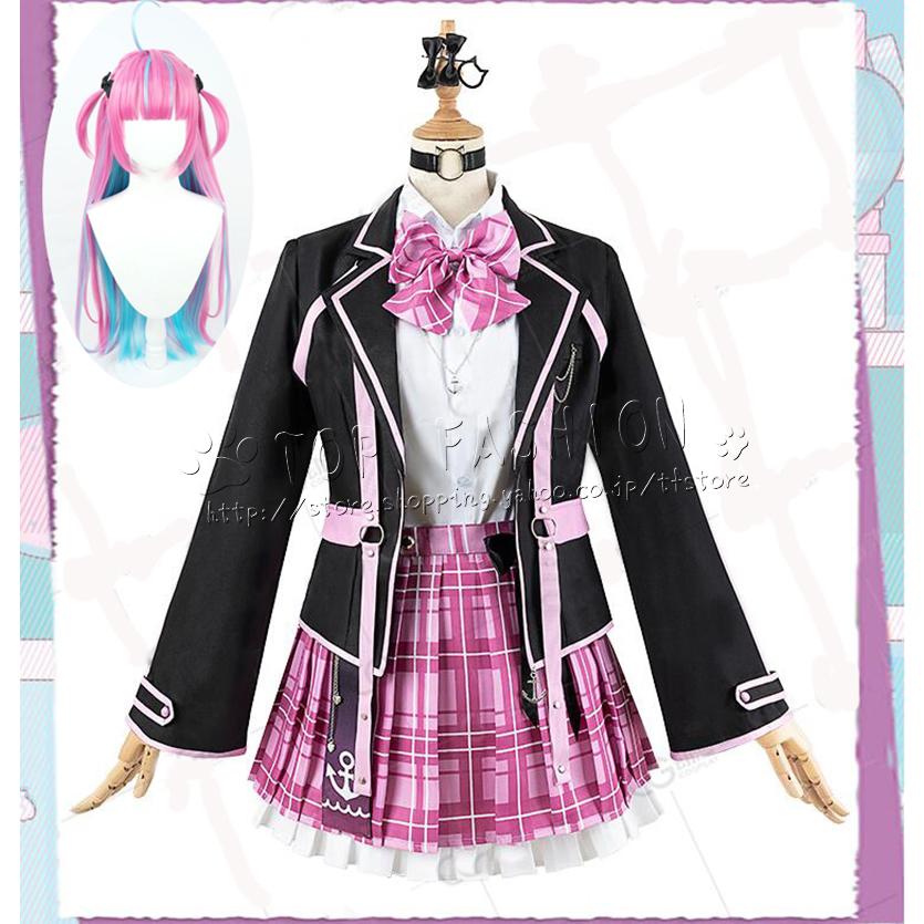 バーチャル YouTuber Vtuber湊あくあ新衣装 二期生 JKセット コスプレ衣装 cosplay コスチューム 仮装変装