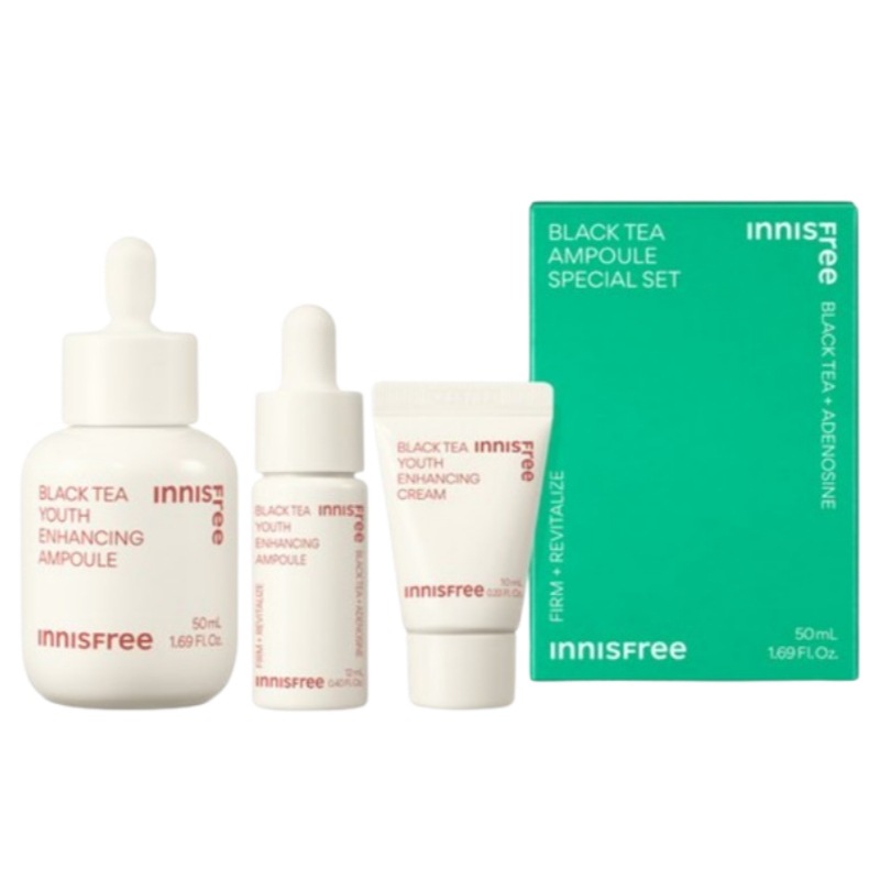 ブラックティー ユース エンハンシング アンプル 50ml + 12ml + クリーム 10ml セット