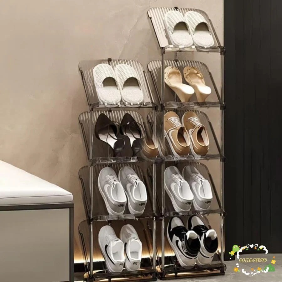 O円き 【迅速な出荷】シューズラックスリム靴収納斜め置き6段下駄箱玄関収納靴入れ軽量安定省スペース組み立て簡単おしゃれ屋内屋外玄関廊下狭い空間向け幅2（個）ごとに11