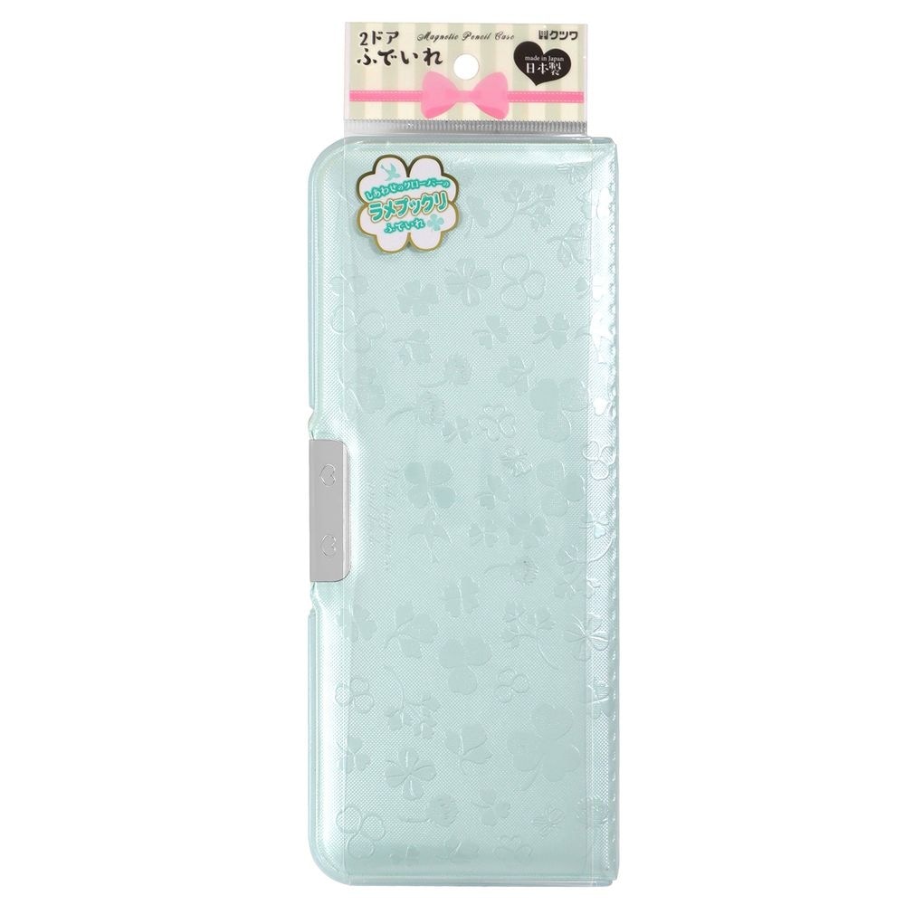 （まとめ買い）筆箱 ペールカラー ラメプックリ筆入 シャーベットミント SF026 [x3]