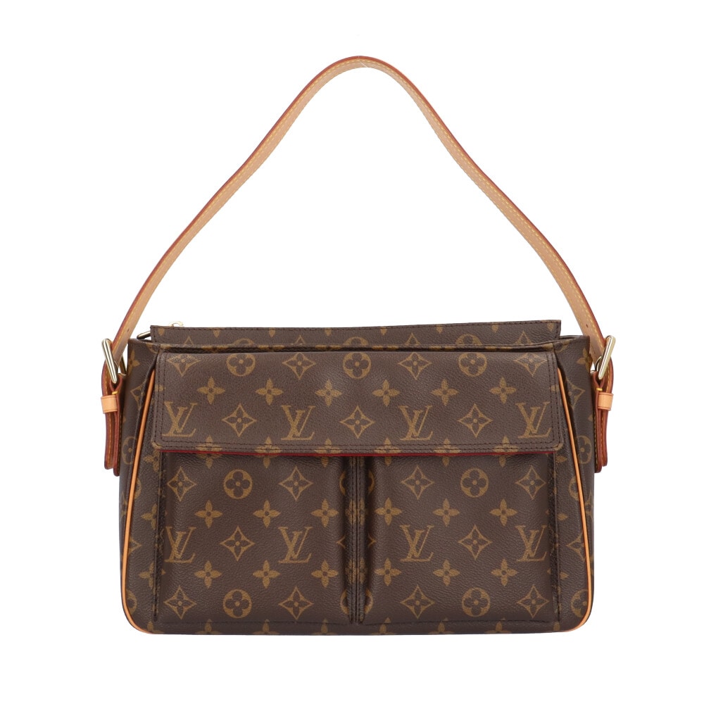 ルイヴィトン ヴィバシテGM モノグラム ショルダーバッグ モノグラムキャンバス M51163 ブラウン LOUIS VUITTON 中古