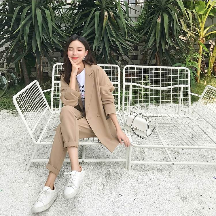 1～3日で出荷お買い得3色セットアップにパンツスーツレディースかっこいい上下セット長袖ジャケットアンクル丈7部丈パンツズボンロールアップ大人可愛いきれいめシンプルこなれ感クールカ