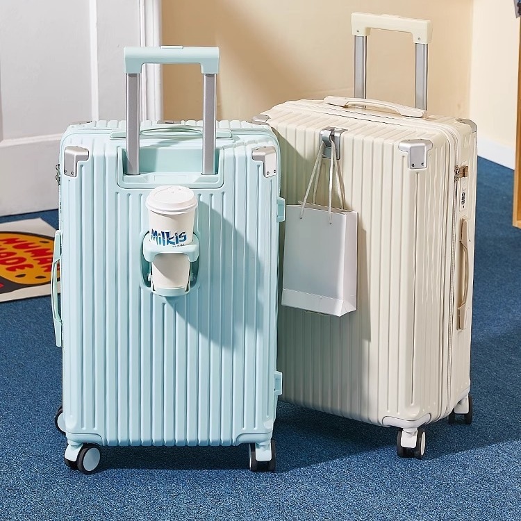 女性用荷物 20インチ 小型キャビンスーツケース 24インチ 多機能旅行用トロリーケース 大容量 学生用パスワードボックス 男性用