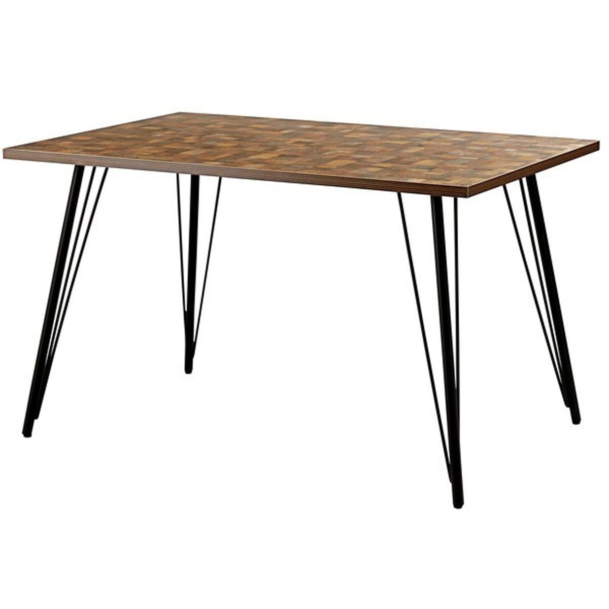 ダイニングテーブル PT-337MIX PT-337NA 120×80 高さ72cm 幅120cm 奥行60cm テーブル 机 スチール おしゃれ インダストリアル シンプル 長方形 ミックス ナチュ