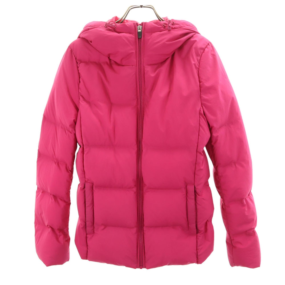 長袖 シームレス ダウンジャケット M ピンク系 フード レディース 5,154円