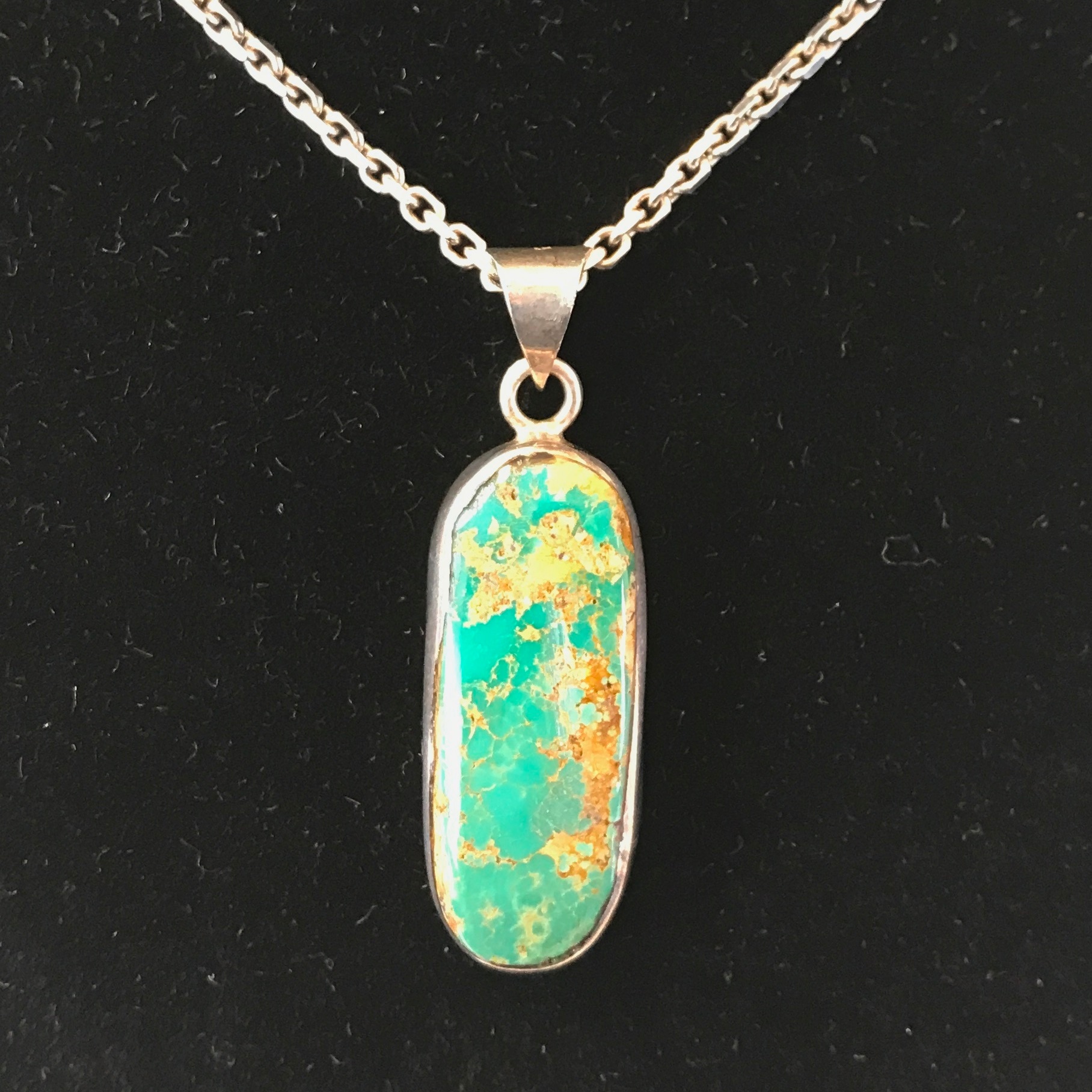 手作りシルバーターコイズストーン（６８）　4.1g