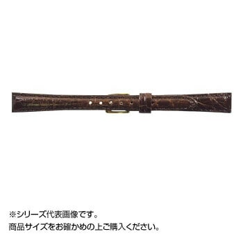 MIMOSA（ミモザ） 時計バンド DM腹ワニ 11mm ダークブラウン （美錠:金） WDM-B11