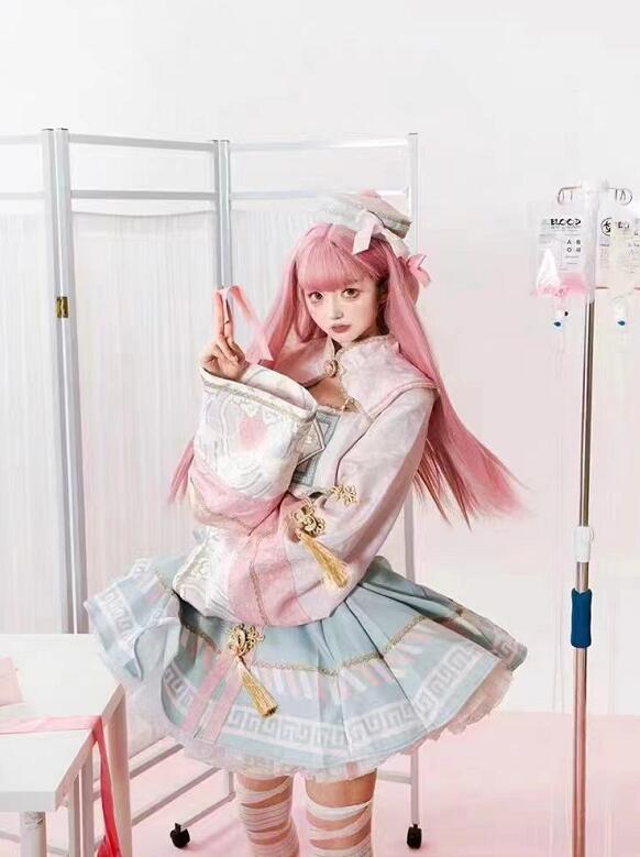 今だけ圧倒的販売 変 ハロウィーン コスチューム 仮装 コスプレ 人気 コスプレ ハロウィン 服ピンク JSK キョンシー服 ロリータ 大人用 スーツ ハロウィン 2024年コスプレ 5,215円