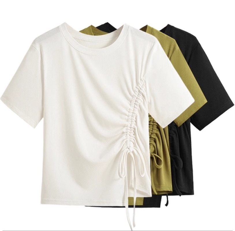 レディース カットソー Tシャツ 半袖 クルーネック ストレート シンプル カジュアル おしゃれ ラフ スポーティー ルーズ クール 存在感 かっちり 都会的 ベーシック ナチュラル 無地 夏 誕生日