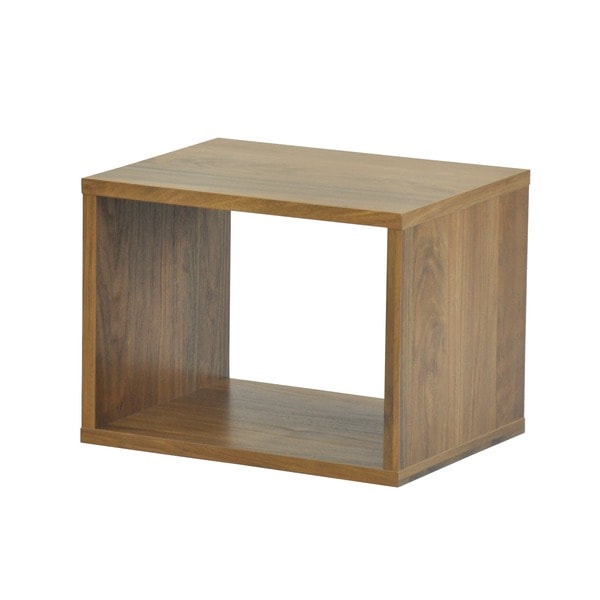 オープンラックシステム/マルチ収納棚 幅40cm奥行30cm高さ30cm 木目調 シンプル 4030 組立品 DIY 日曜大工 インテリアウォルナット