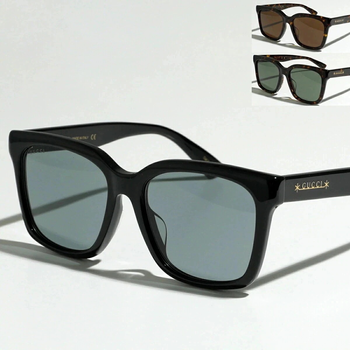 GUCCI グッチ サングラス GG1175SK メンズ ウェリントン型 スクエア型 メガネ めがね 眼鏡 ロゴ アイウェア カラー3色