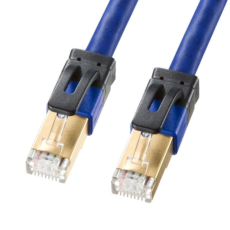 （まとめ買い）カテゴリ7A LANケーブル 2m ブルー KB-T7A-02BL [x3]